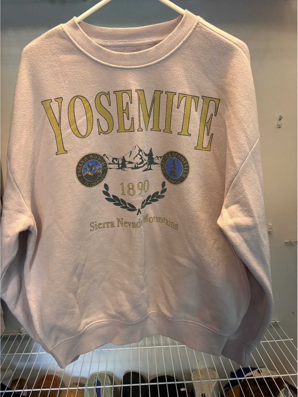 Original Use Yosemite 1890 Sierra Nevada Mountains Crewneck